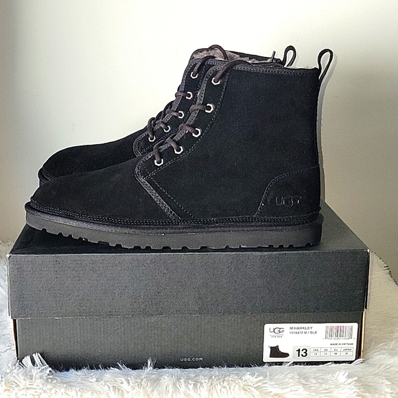 UGG Men's Harkley Suede Lace Boots US 13 - Picture 1 of 4